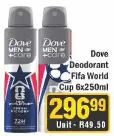 J&E Cash and Carry Dove Deodorant Fifa World Cup offer