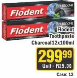 J&E Cash and Carry Flodent Charcoal Toothpaste offer