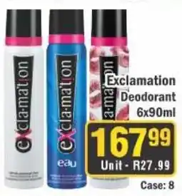 J&E Cash and Carry Exclamation Deodorant offer