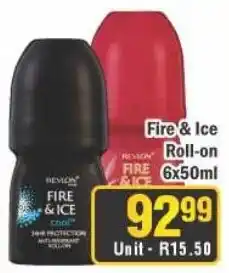 J&E Cash and Carry Revlon Fire & Ice Roll-on offer