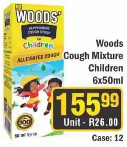 J&E Cash and Carry Woods' Cough Mixture Children offer