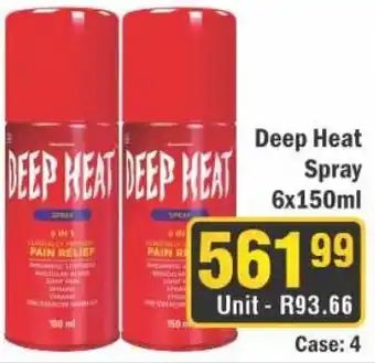 J&E Cash and Carry Deep Heat Spray offer