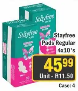 J&E Cash and Carry Stayfree Pads Regular offer