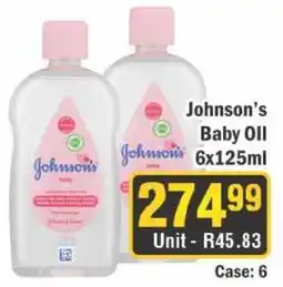 J&E Cash and Carry Johnson's Baby Oil offer