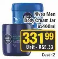 J&E Cash and Carry Nivea Men Body Cream Jar offer