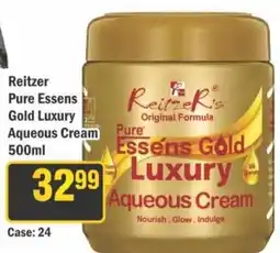 J&E Cash and Carry ReitzeR's Pure Essens Gold Luxury Aqueous Cream offer