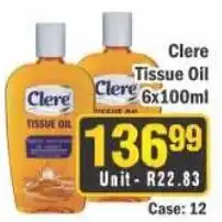 J&E Cash and Carry Clere Tissue Oil offer