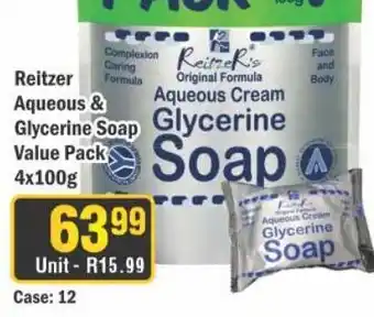 J&E Cash and Carry Reitzer Aqueous & Glycerine Soap offer