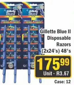 J&E Cash and Carry Gillette Blue II Disposable Razors offer