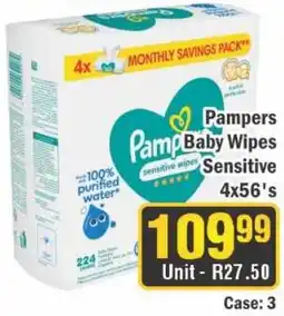 J&E Cash and Carry Pampers Baby Wipes Sensitive offer