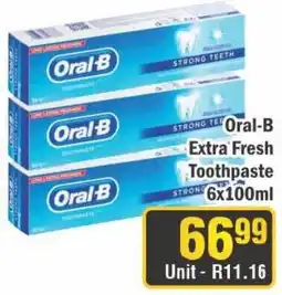 J&E Cash and Carry Oral-B Extra Fresh Toothpaste offer