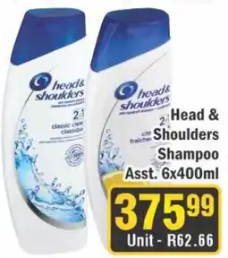 J&E Cash and Carry Head & Shoulders Shampoo offer
