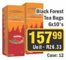 J&E Cash and Carry Black Forest Tea Bags offer
