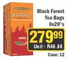 J&E Cash and Carry Black Forest Tea Bags offer