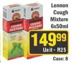 J&E Cash and Carry Lennon Cough Mixture offer