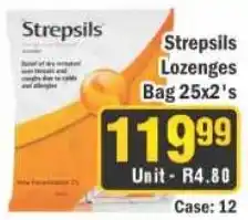 J&E Cash and Carry Strepsils Lozenges offer