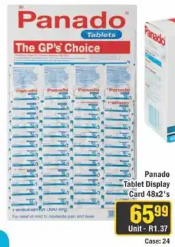 J&E Cash and Carry Panado Tablets offer