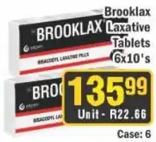 J&E Cash and Carry Brooklax Laxative Tablets offer