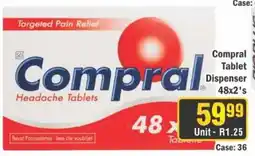 J&E Cash and Carry Compral Headache Tablets offer