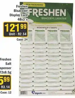 J&E Cash and Carry Freshen Bisacodyl offer