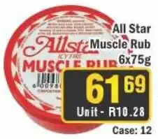 J&E Cash and Carry All Star Muscle Rub offer