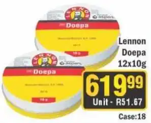 J&E Cash and Carry Lennon Doepa offer