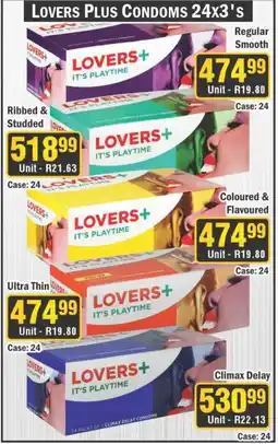 J&E Cash and Carry Lovers plus condoms offer