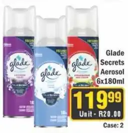 J&E Cash and Carry Glade Secrets Aerosol offer