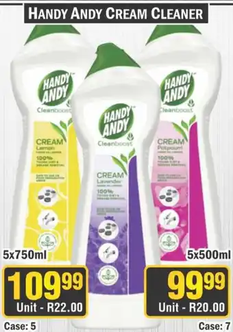 J&E Cash and Carry HANDY ANDY CREAM CLEANER offer