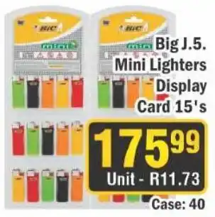J&E Cash and Carry BIC Mini Lighters offer