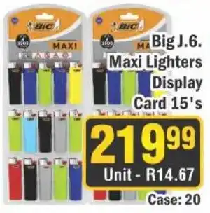 J&E Cash and Carry BIC Maxi Lighters offer