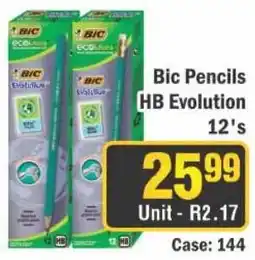 J&E Cash and Carry Bic Pencils HB Evolution 12's offer