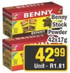 J&E Cash and Carry Benny Stock Powder offer