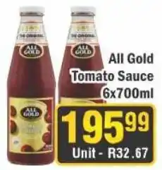 J&E Cash and Carry All Gold Tomato Sauce offer