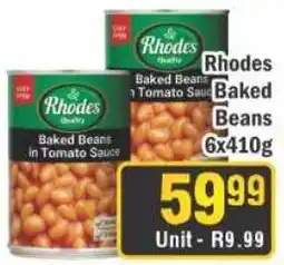 J&E Cash and Carry Rhodes Baked Beans offer