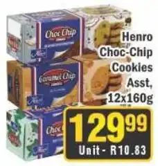 J&E Cash and Carry Henro Choc-Chip Cookies Assorted offer