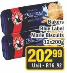 J&E Cash and Carry Bakers Blue Label Marie Biscuits offer