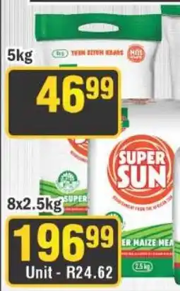 J&E Cash and Carry Super Sun Er Maize Meal offer