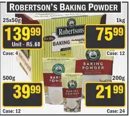 J&E Cash and Carry Robertson's baking powder offer