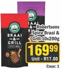 J&E Cash and Carry Robertsons Braai & Grill Spice BBQ offer