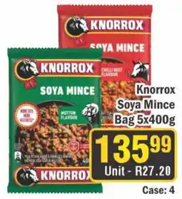 J&E Cash and Carry Knorrox Soya Mince offer