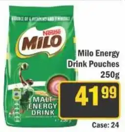 J&E Cash and Carry Milo Energy Drink Pouches offer