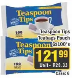 J&E Cash and Carry Teaspoon Tips Teabags Pouch offer