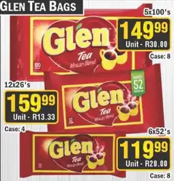 J&E Cash and Carry Glen Tea Bags offer