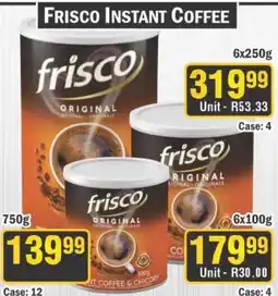 J&E Cash and Carry Frisco Instant Coffee offer