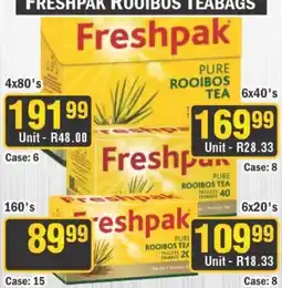 J&E Cash and Carry Freshpak Rooibos Teabags offer