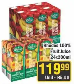 J&E Cash and Carry Rhodes 100% Fruit Juice offer