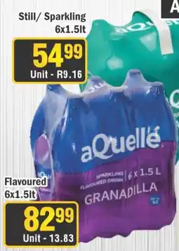 J&E Cash and Carry aQuellé Sparkling Flavoured Drink Granadilla offer