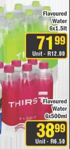 J&E Cash and Carry Flavoured Water THIRST offer