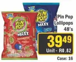J&E Cash and Carry Pin Pop Lollipops offer